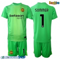 Maglie da calcio Inter Milan Yann Sommer #1 Portiere Terza Maglia Bambino 2025-26 Manica Corta (+ Pantaloni corti)